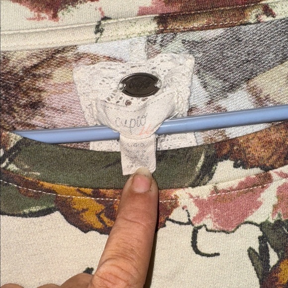Cupio Floral Print Women's Top - Picture 3 of 3